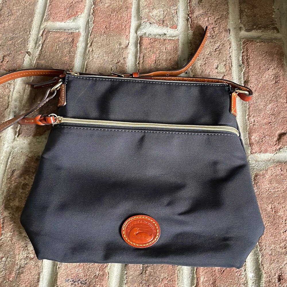 Dooney & Burke Black Bag w/ Cross Body Strap